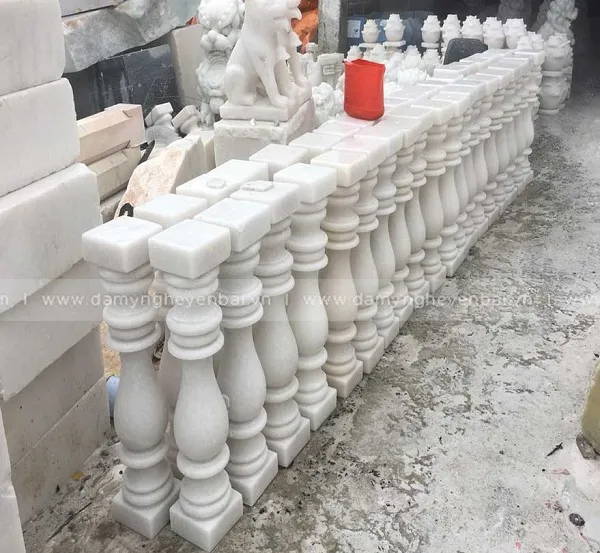 Một số mẫu con tiện, trụ đá đẹp – Con tiện, trụ đá trắng Yên Bái