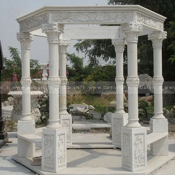 Một số mẫu con tiện, trụ đá đẹp – Con tiện, trụ đá trắng Yên Bái (ảnh 5)
