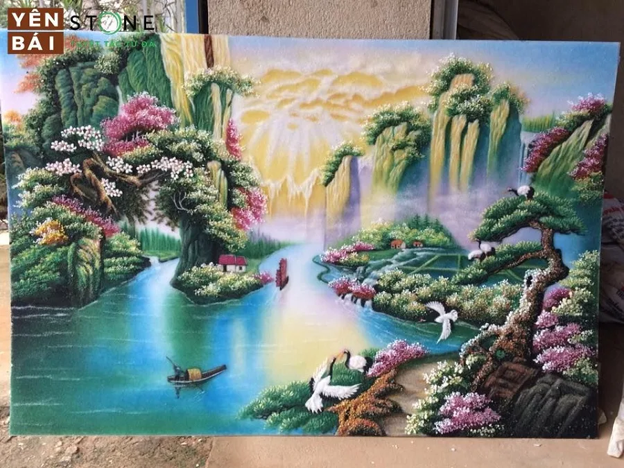 Tranh đá quý phong thủy