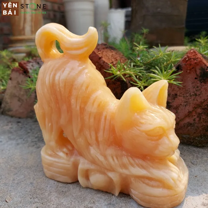 Tượng con Mèo đá Yên Bái