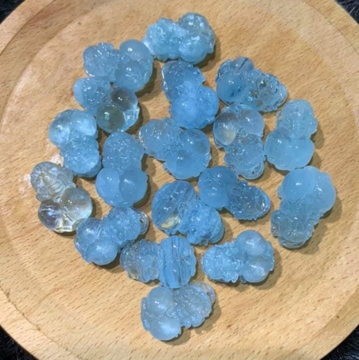 Tỳ hưu đá Aquamarine