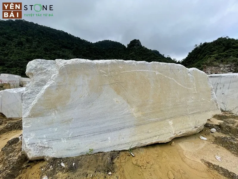 Đá Slab Trắng Yên Bái — Yên Bái Stone