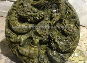 Đĩa rồng đá xanh ngọc yên bái