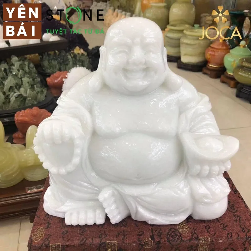 Tượng Phật di lạc được chế tác trên lớp đá trắng Yên Bái cung-cap-da-trang-tai-dong-nai