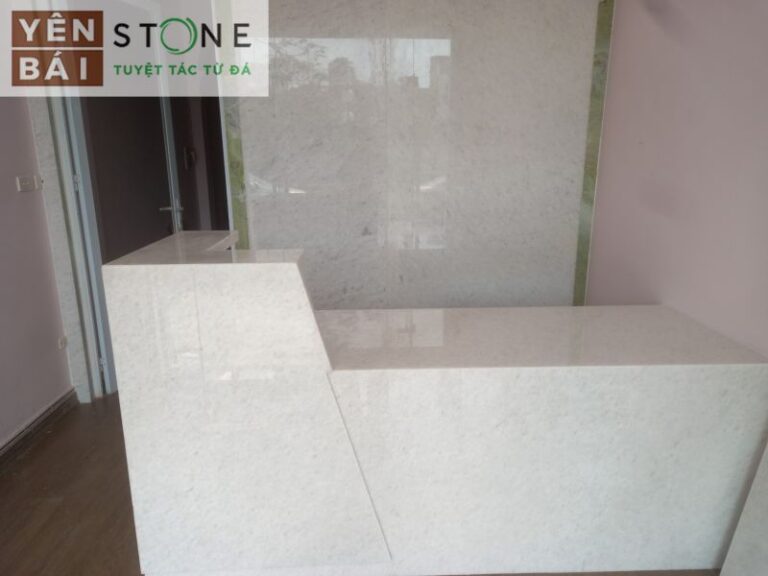 Công Trình Sử Dụng Đá Opal White Ốp Tường Đẹp Ấn Tượng