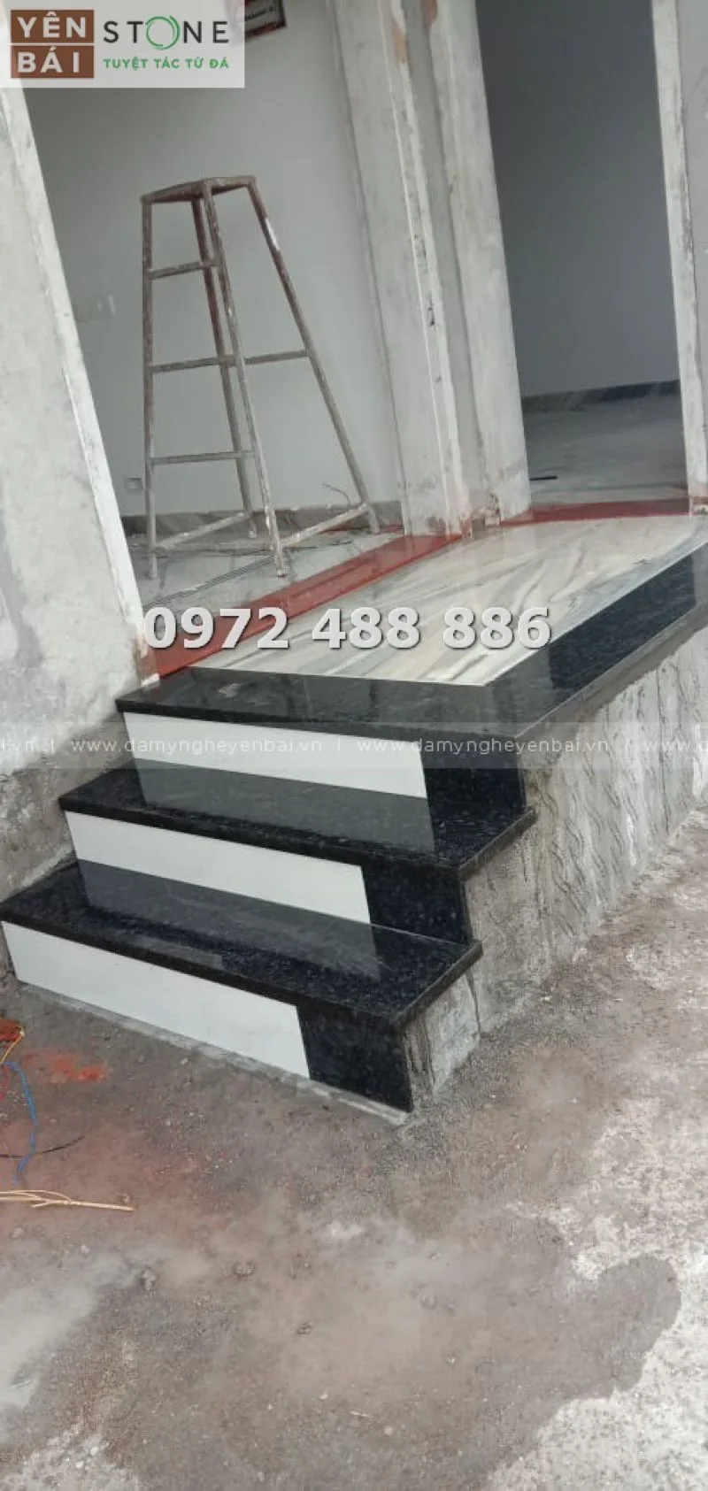 Đá slab làm bậc tam cấp
