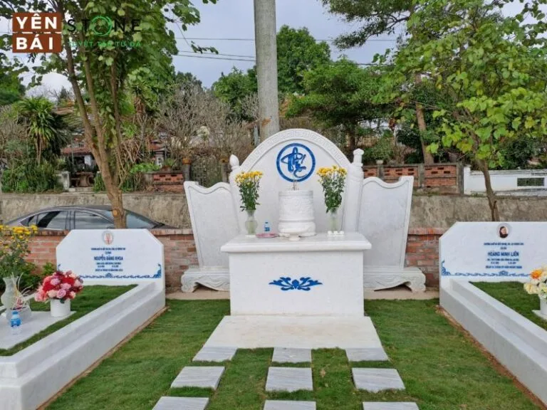 Đá trắng làm lăng mộ
