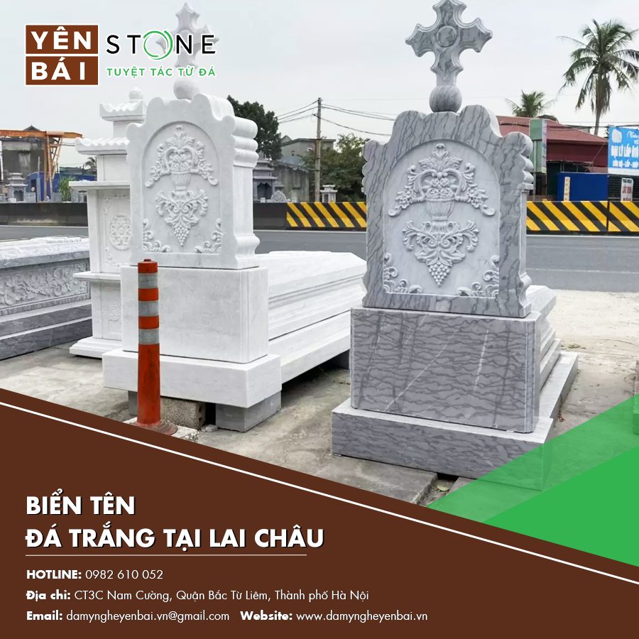 biển tên đá trắng tại Lai Châu