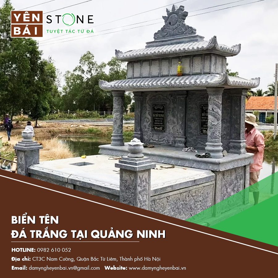 biển tên đá trắng tại Quảng Ninh