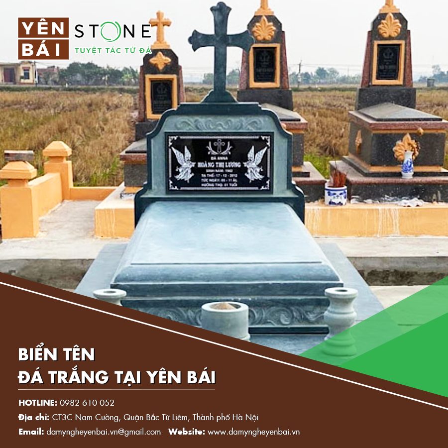 biển tên đá trắng tại Yên Bái