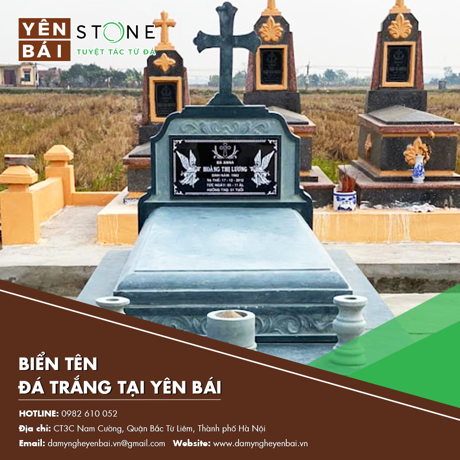 biển tên đá trắng tại Yên Bái