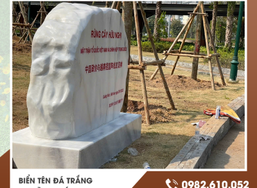 Chọn lựa biển tên đá trắng tại Vĩnh Phúc ấn tượng