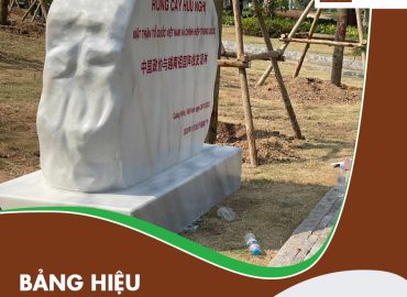 Bảng hiệu đá tự nhiên – Giải pháp sang trọng, bền vững cùng Yên Bái Stone
