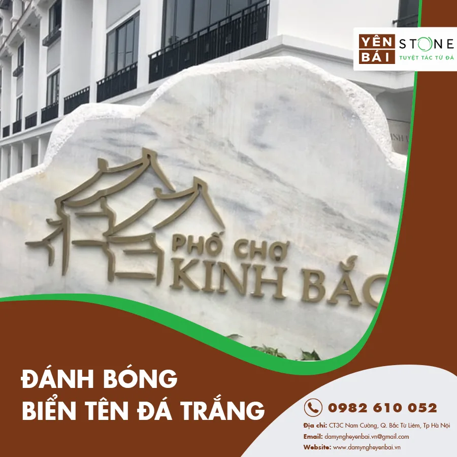 Đánh bóng biển tên đá trắng