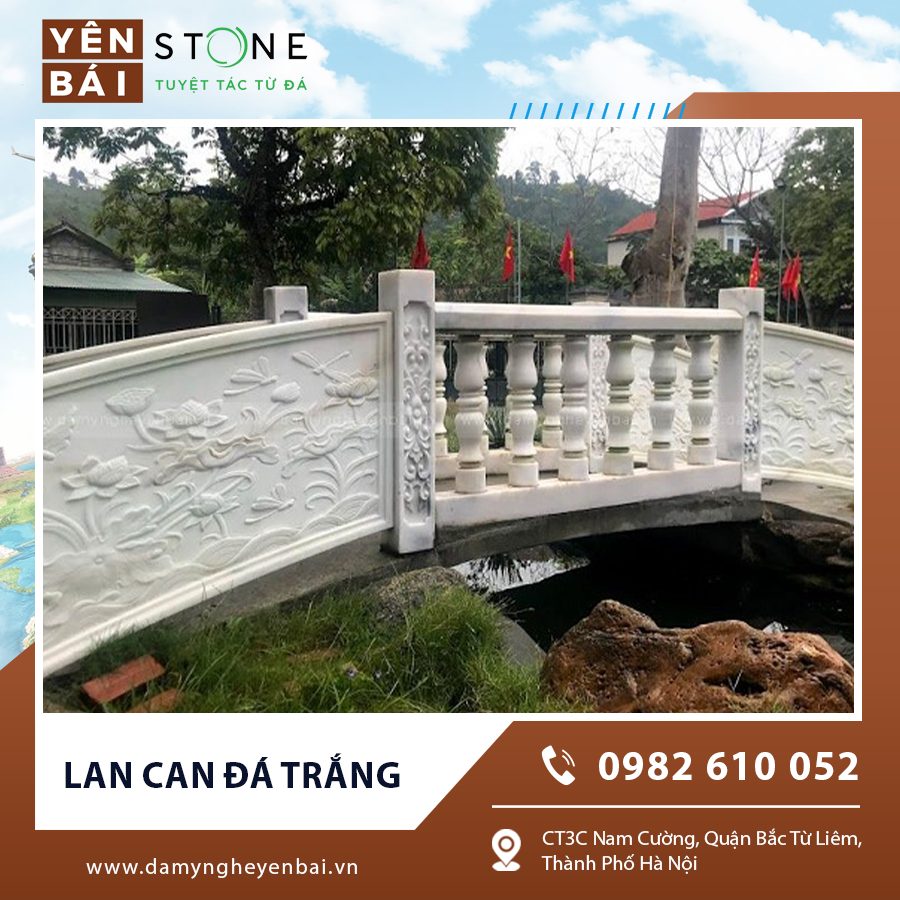 Hình ảnh chi tiết lan can đá trắng với hoa văn mềm mại, vừa an toàn vừa thẩm mỹ. Hình ảnh chi tiết lan can đá trắng với hoa văn mềm mại, vừa an toàn vừa thẩm mỹ.