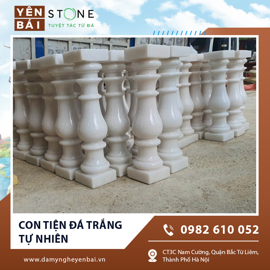 Con tiện đá trắng tự nhiên với bề mặt nhẵn bóng và đường cong mềm mại Con tiện đá trắng tự nhiên với bề mặt nhẵn bóng và đường cong mềm mại