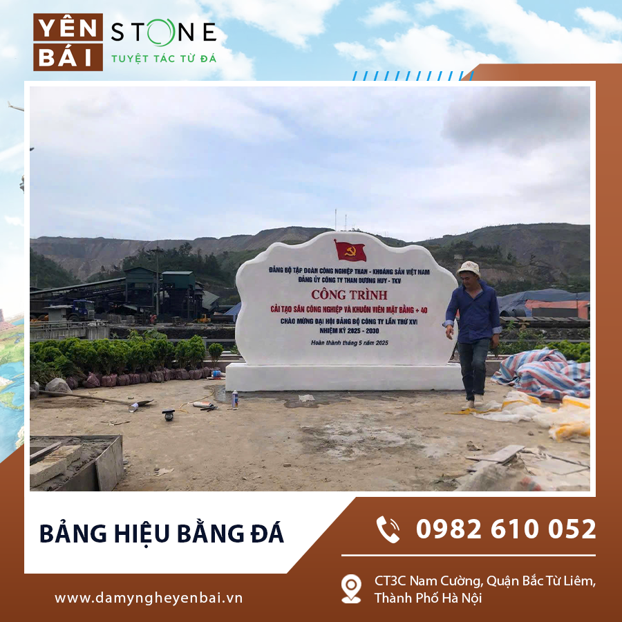 Mẫu bảng hiệu bằng đá được chạm khắc tinh xảo Mẫu bảng hiệu bằng đá được chạm khắc tinh xảo