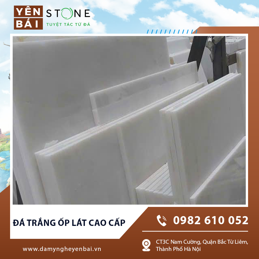Đá trắng ốp lát cao cấp mang lại nét sang trọng Đá trắng ốp lát cao cấp mang lại nét sang trọng