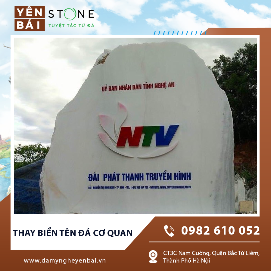Thay biển tên đá cơ quan tính thẩm mỹ và độ bền cao Thay biển tên đá cơ quan tính thẩm mỹ và độ bền cao
