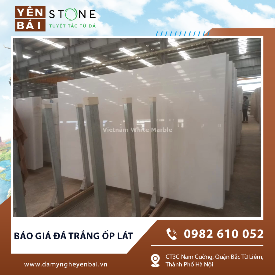Báo giá đá trắng ốp lát - Tư vấn lựa chọn đá đẹp và hợp lý