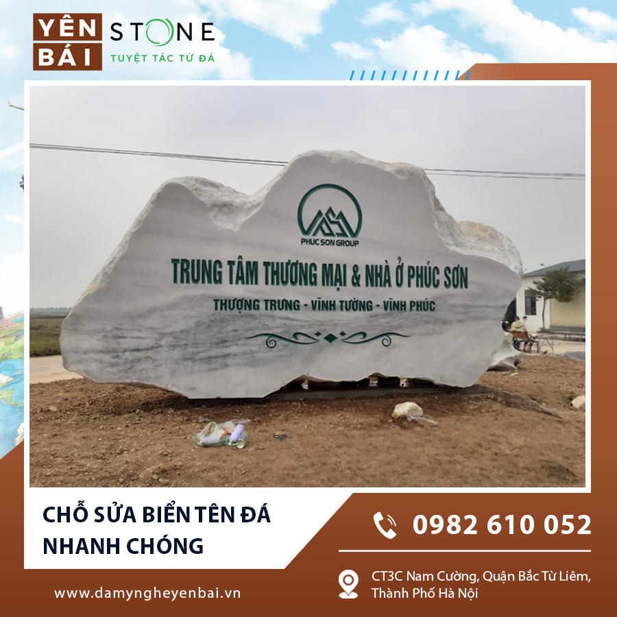 Chỗ sửa biển tên đá nhanh chóng Chỗ sửa biển tên đá nhanh chóng