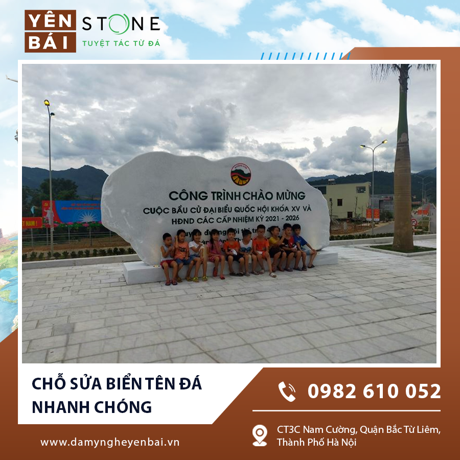 Chỗ sửa biển tên đá nhanh chóng Chỗ sửa biển tên đá nhanh chóng