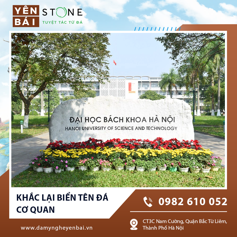 Khắc lại biển tên đá cơ quan khắc laser sắc nét và sang trọng. Khắc lại biển tên đá cơ quan khắc laser sắc nét và sang trọng.