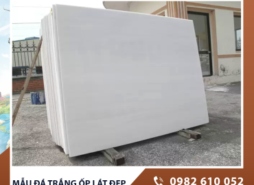 Mẫu đá trắng ốp lát đẹp giúp không gian sang trọng và hiện đại