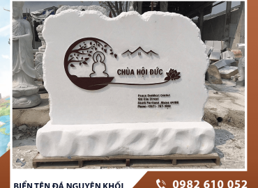 Biển tên đá nguyên khối – Dấu ấn sang trọng và bền vững cho công trình