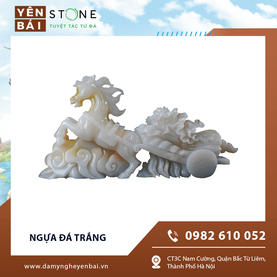 Ngựa đá trắng – Giá trị thẩm mỹ, văn hóa và phong thủy trong kiến trúc truyền thống