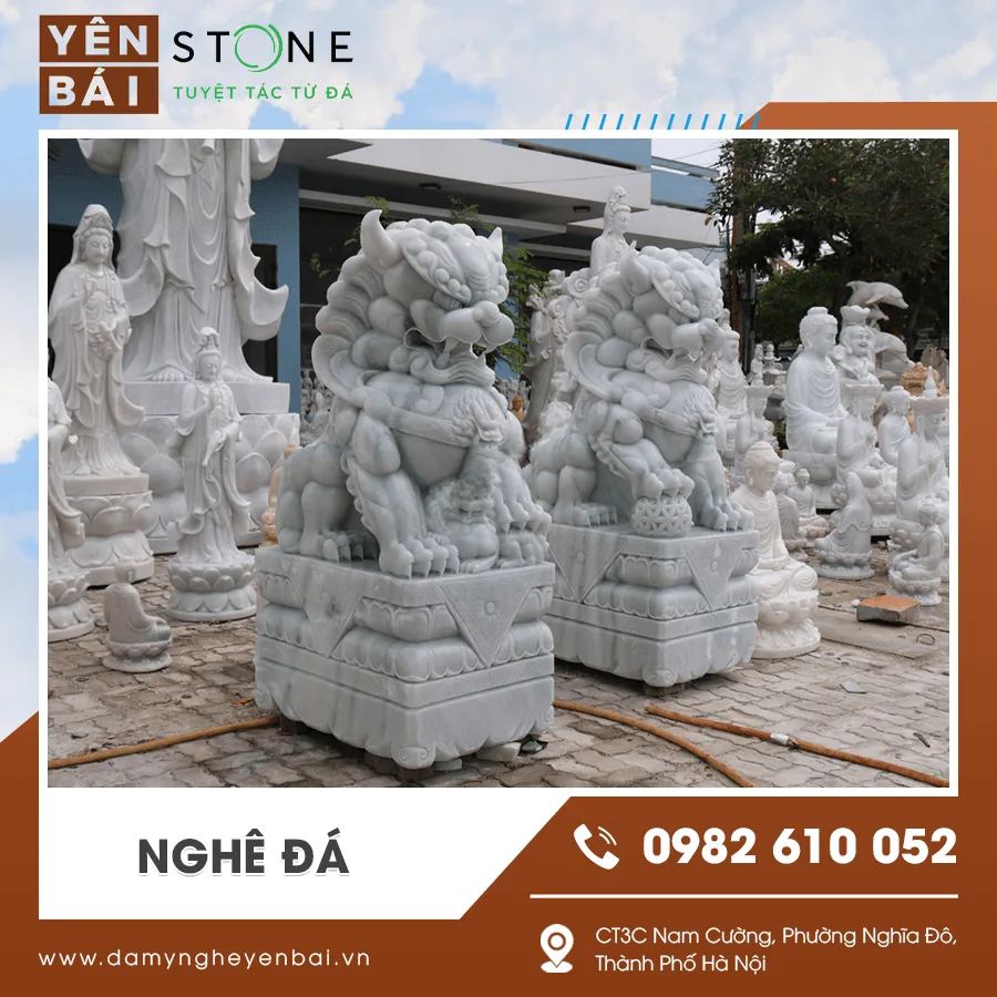 Nghê đá – Biểu tượng linh thiêng trong văn hóa Việt — Yên Bái Stone