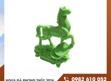 Ngựa đá phong thủy 2026 – Biểu tượng sức mạnh và thịnh vượng cho không gian tâm linh