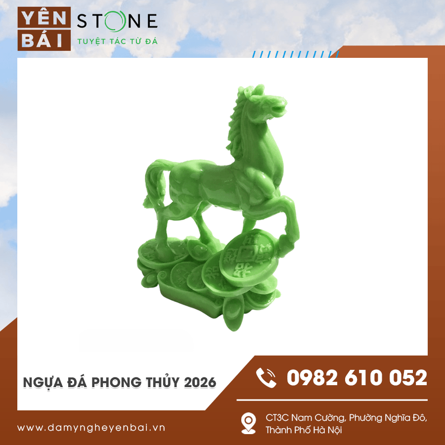 Ngựa đá phong thủy 2026 – Biểu tượng sức mạnh và thịnh vượng cho không gian tâm linh
