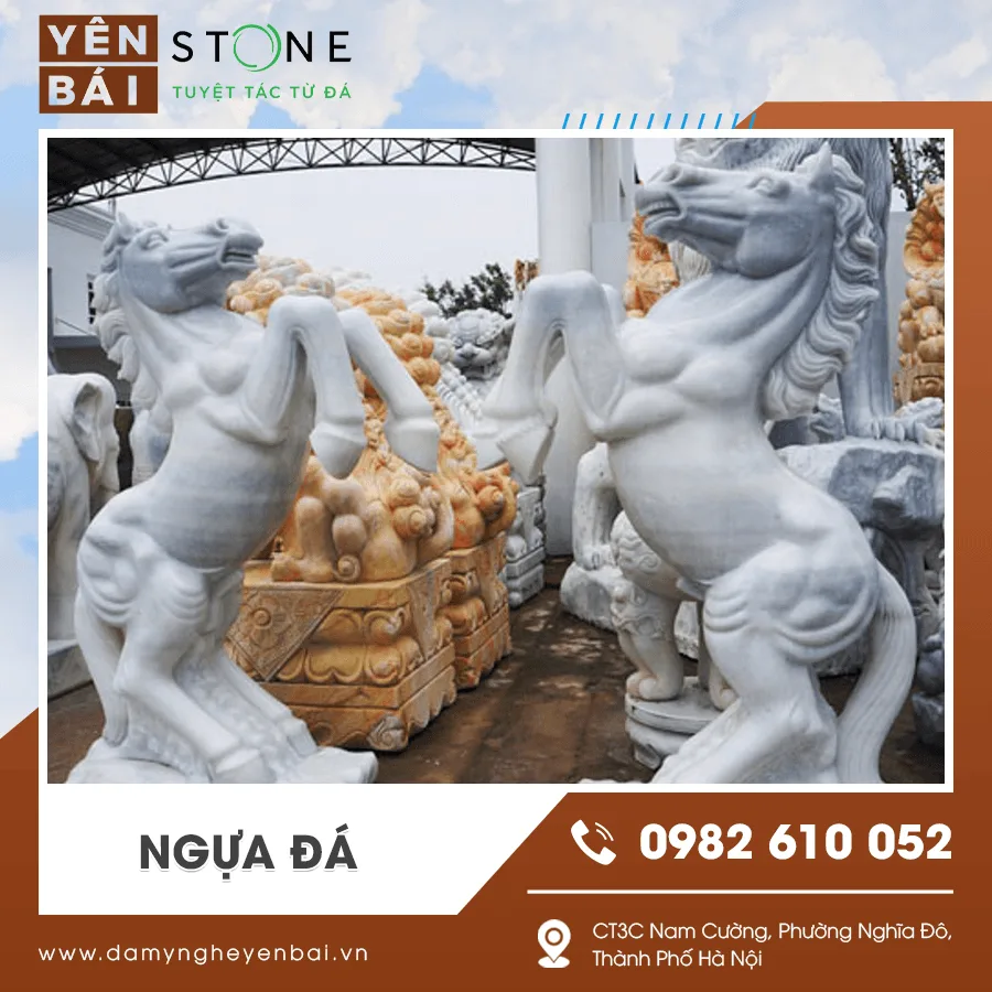 Ngựa đá – Biểu tượng thành công và bền vững cho công trình — Yên Bái Stone