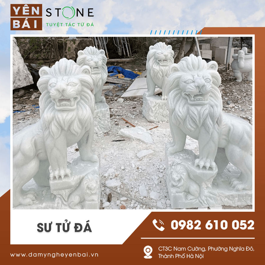 Sư tử đá trấn trạch trong kiến trúc tâm linh Sư tử đá trấn trạch trong kiến trúc tâm linh