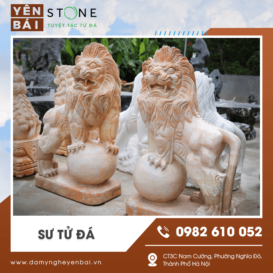 Mẫu sư tử đá đẹp chạm khắc tinh xảo Mẫu sư tử đá đẹp chạm khắc tinh xảo
