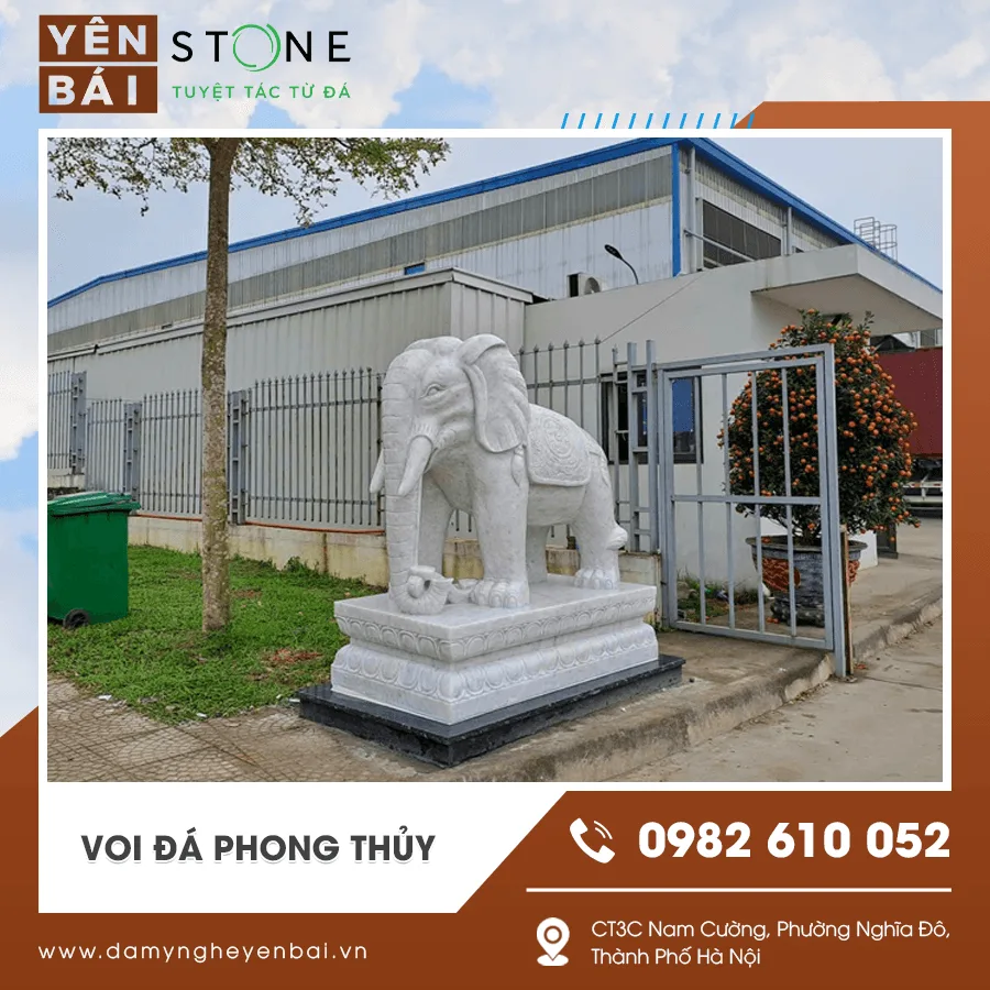 Mẫu voi đá phong thủy đẹp mang ý nghĩa chiêu tài Mẫu voi đá phong thủy đẹp mang ý nghĩa chiêu tài