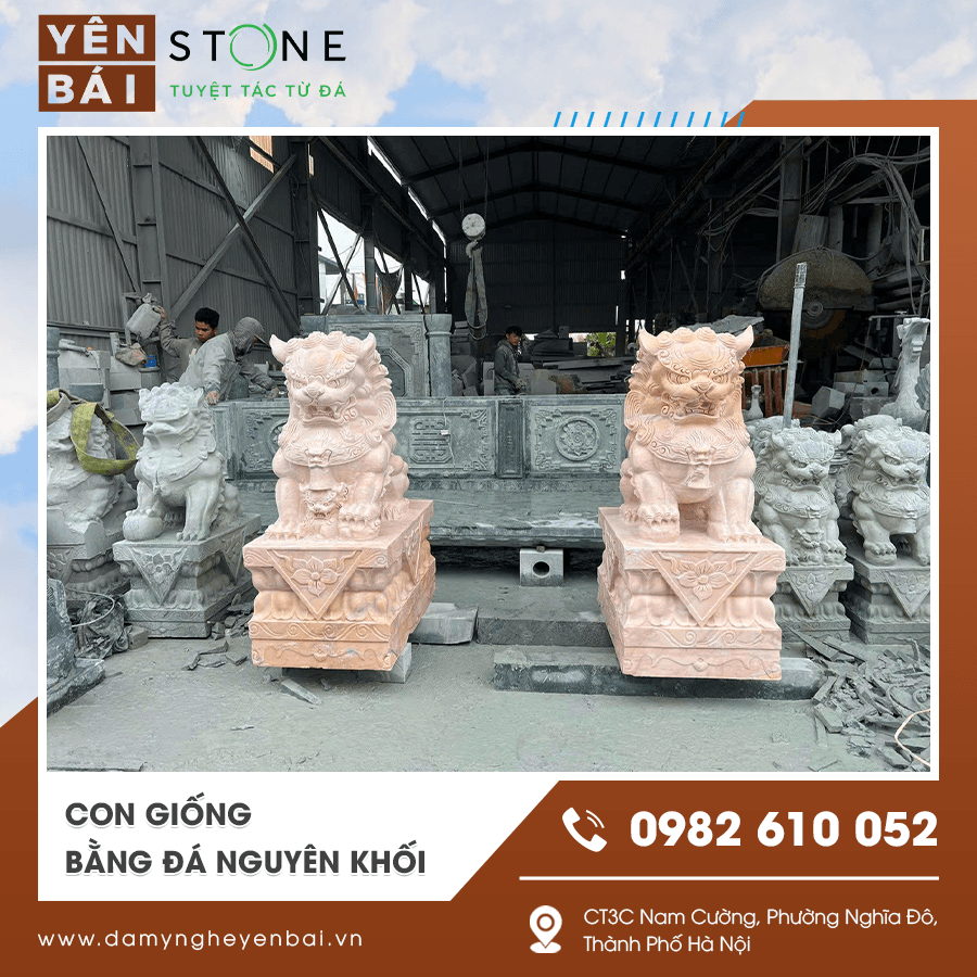 Con giống bằng đá nguyên khối bằng đá tự nhiên cao cấp và bền đẹp Con giống bằng đá nguyên khối bằng đá tự nhiên cao cấp và bền đẹp