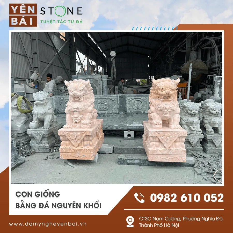 Con giống bằng đá nguyên khối là gì? Giá bao nhiêu? Đặt làm ở đâu uy tín? — Yên Bái Stone