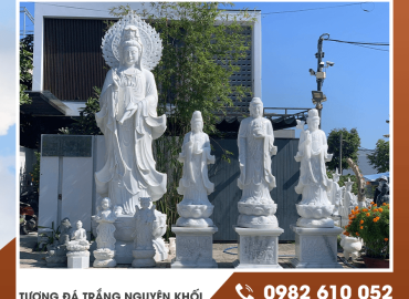 Tượng đá trắng nguyên khối là gì? Giá bao nhiêu? Đặt làm ở đâu uy tín?