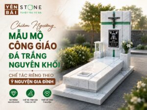 Mộ Công giáo đá trắng