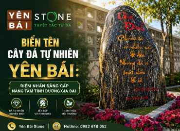 Biển Tên Cây Đá Tự Nhiên Yên Bái: Điểm Nhấn Đẳng Cấp Nâng Tầm Tĩnh Dưỡng Gia Đại