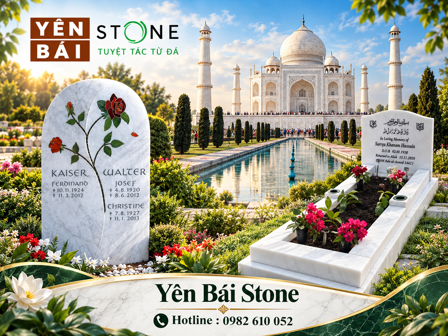 Các công trình mộ đá trắng tự nhiên nổi tiếng thế giới Taj Mahal châu Âu Trung Đông