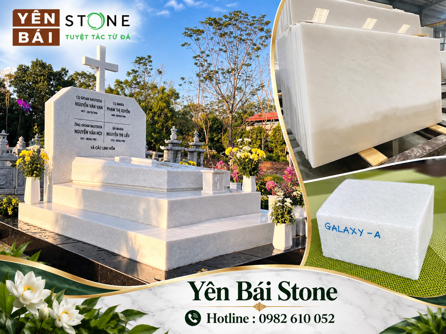 Đá trắng tự nhiên không vân Lục Yên Yên Bái đẹp nhất thế giới so sánh marble Carrara